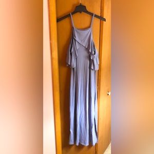 Powder blue maxi dress. Size large